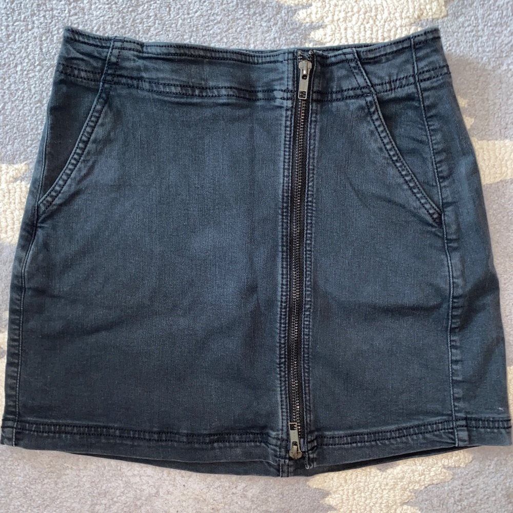 American Eagle Black Denim Skirt